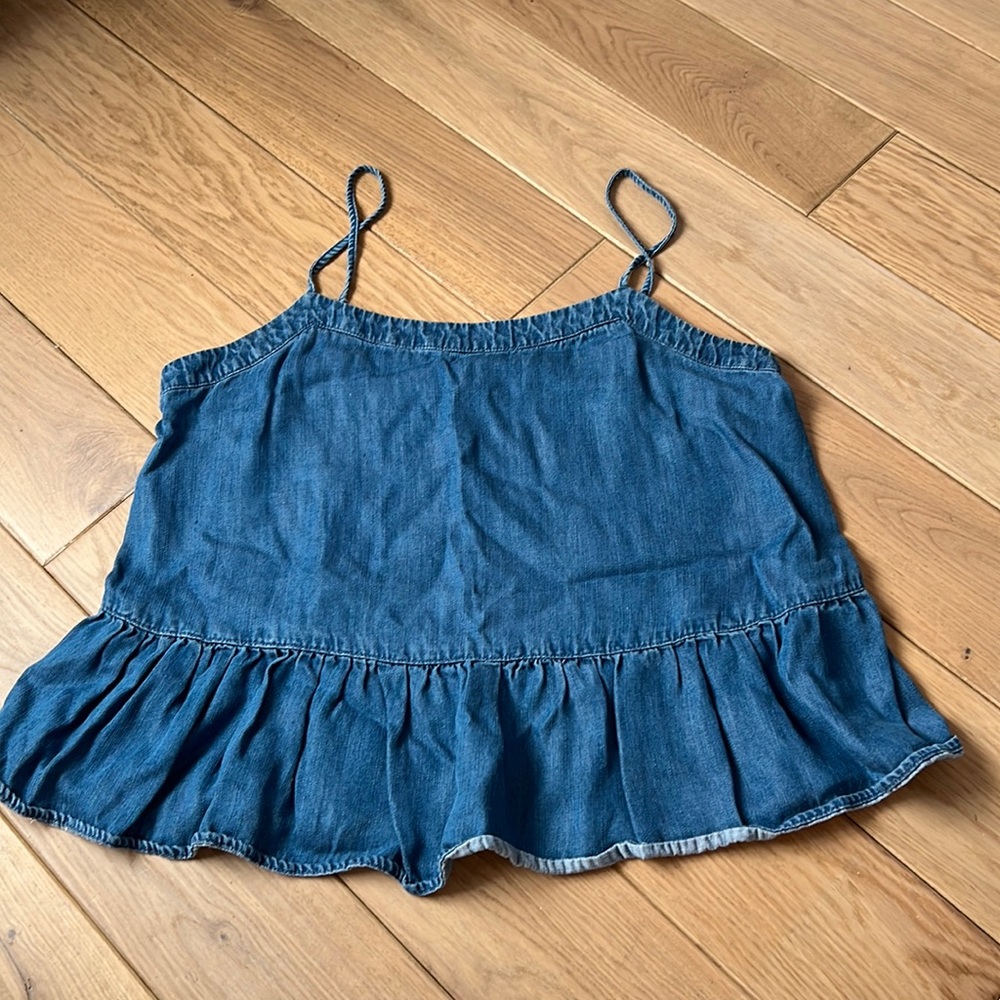 Loft chambray tank top
